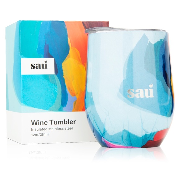 Stainless Steel Vacuum Insulated Wine Tumbler Cup with Lid 355 ml - Picture 3 of 7